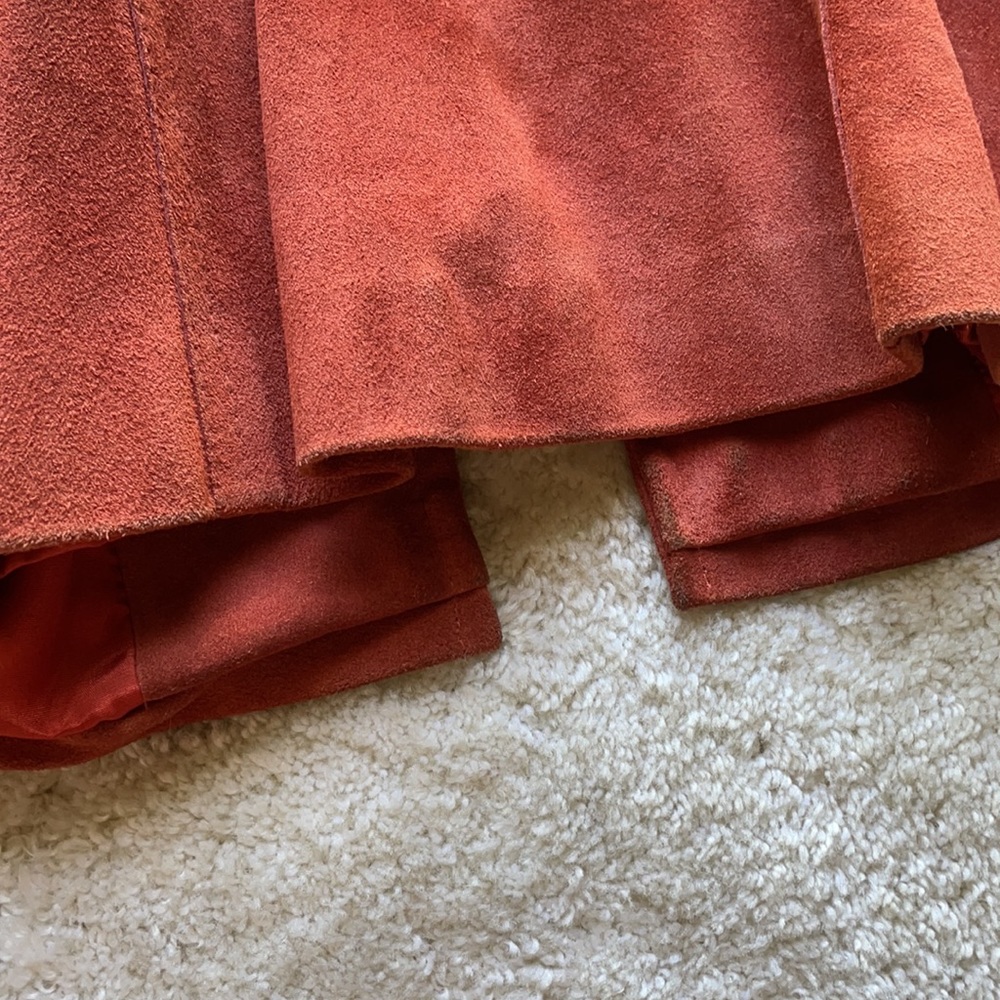 Vintage Orange Leather Coat - Picture 15 of 16